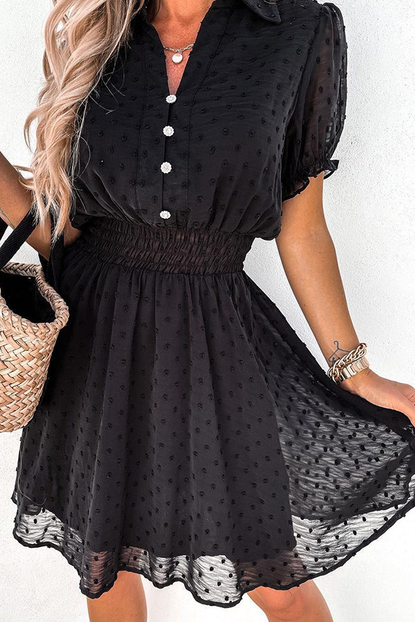 Prairie Winds Textured Button Down Dress