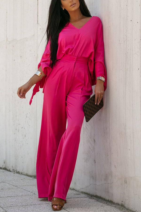 Newport Look Kimono Wide Leg Pants Suit