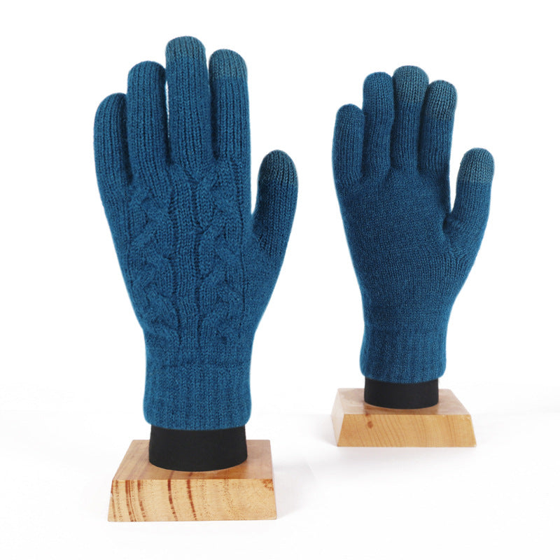 Warm Fleece Touch Screen Knitted Gloves