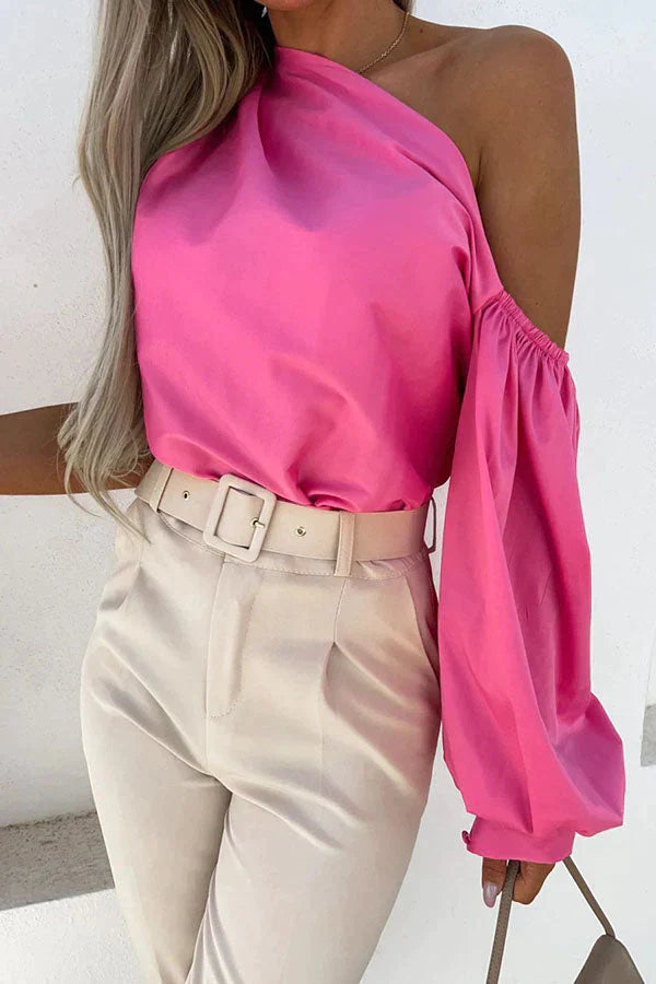 On This Perfect Day One Shoulder Blouse