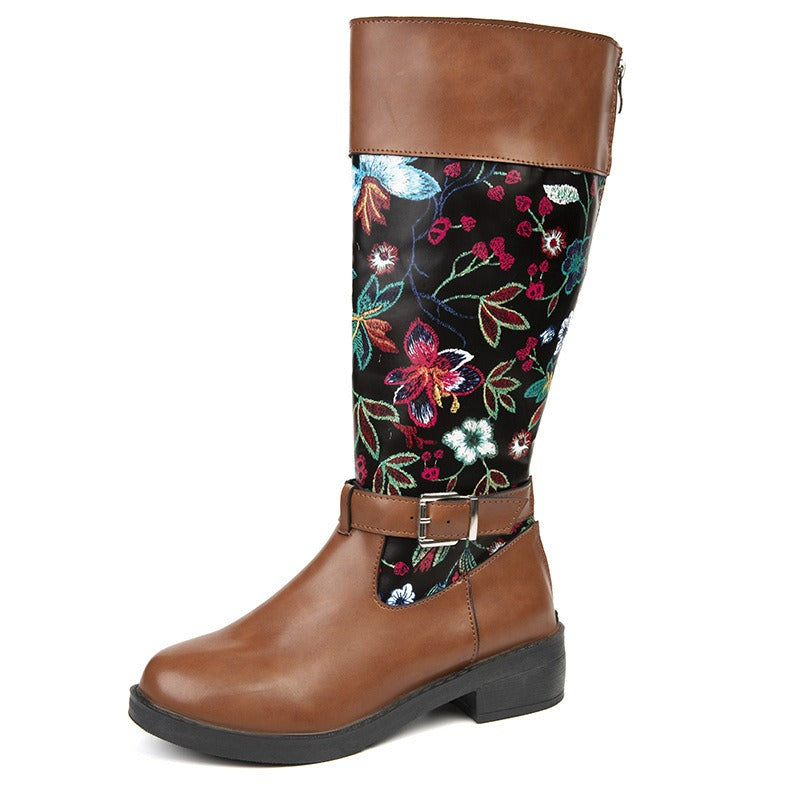 Valeria Blossom High-Top Boots