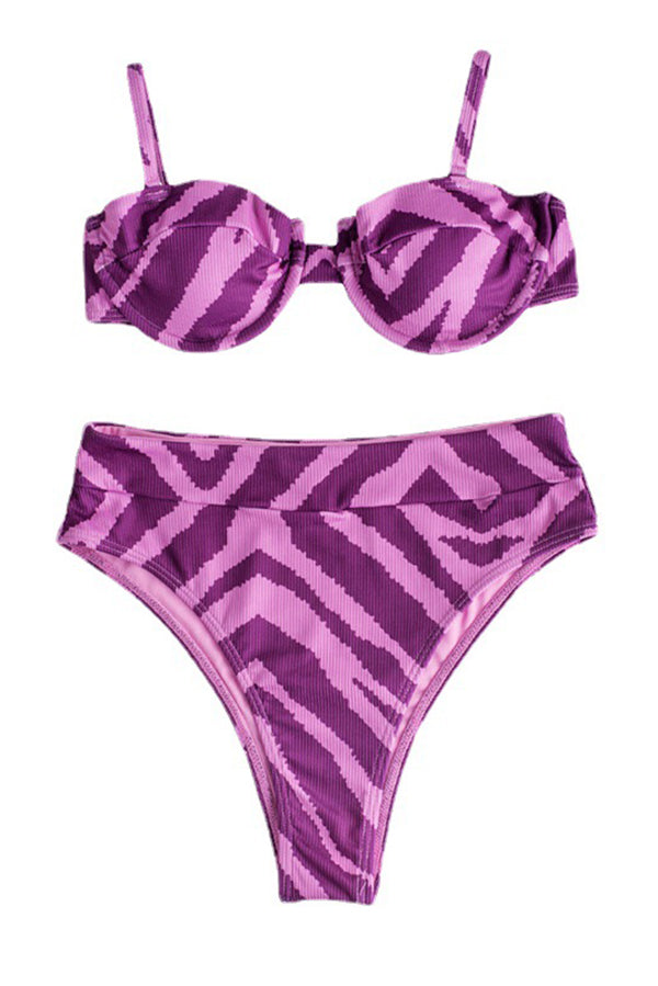 Desert Sunrise Animal Print Bikini Swimsuit