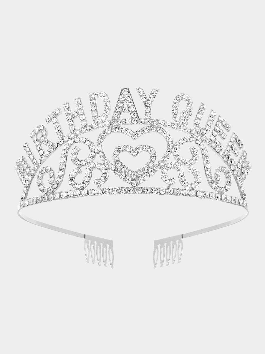 Inlay Stone Birthday Queen Girl Crown Baldric Headpieces MHG0011