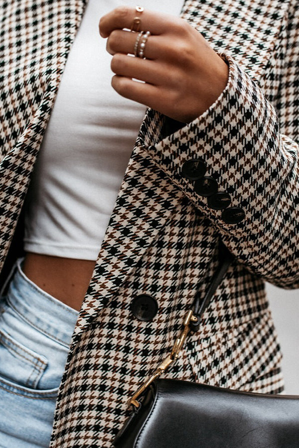 plaid blazer