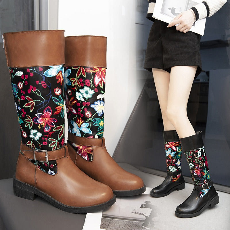 Valeria Blossom High-Top Boots