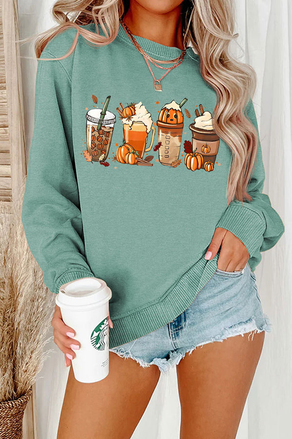 Halloween Creative Print Casual Long Sleeved Sweatshirt