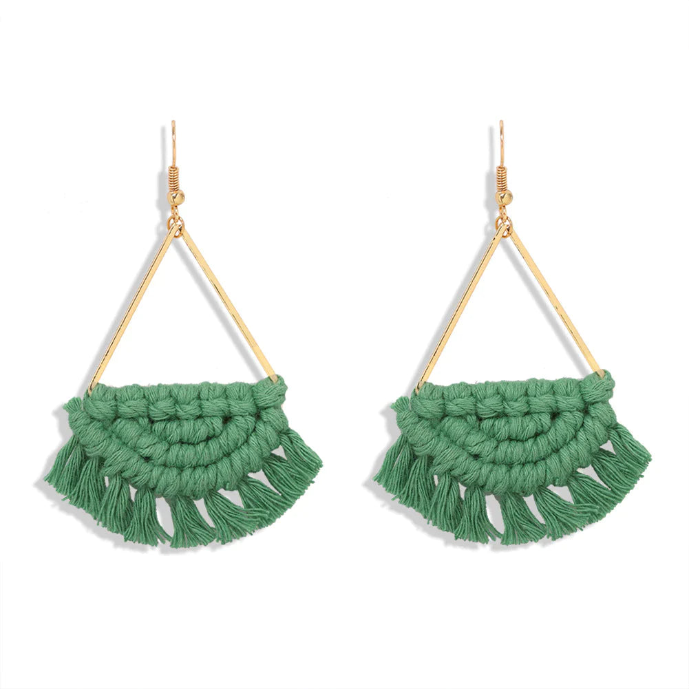 Simian Seaside Resort Hand Braided Earrings