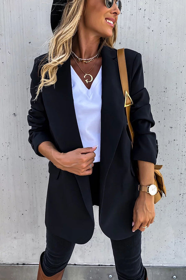 Looking At London Belted Casual Boyfriend Blazer